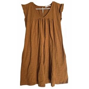 Chic Tan Midi Dress